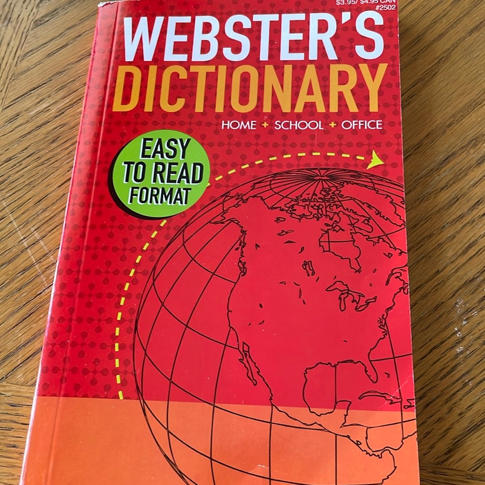 Webster’s Dictionary Easy to Read Format